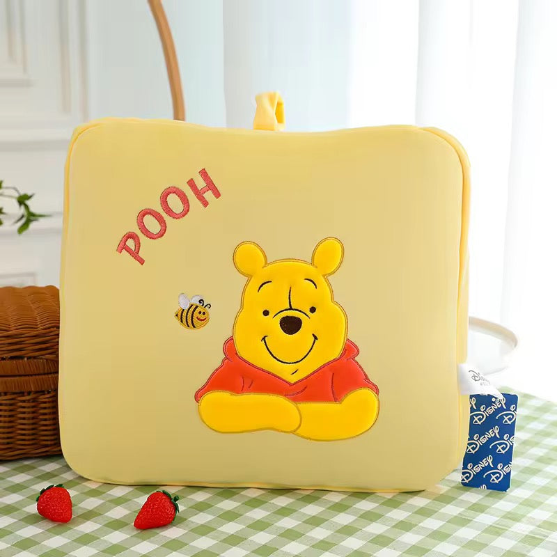 Disney Winnie the Pooh 2-in-1 Pillow Blanket - Ultra Soft Plush Travel Quilt