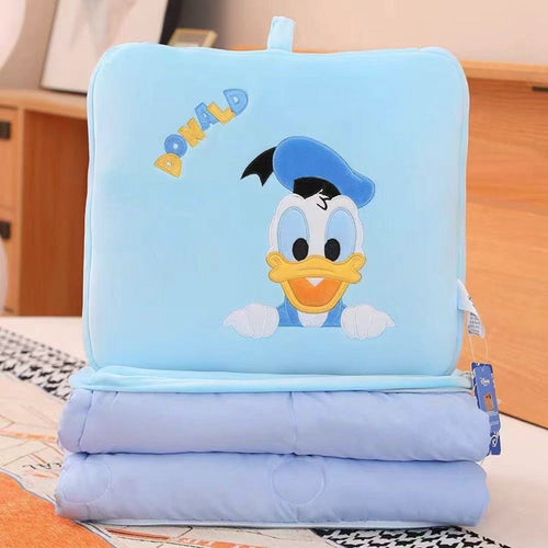 Disney Donald Duck 2-in-1 Pillow Blanket - Ultra Soft Plush Travel Quilt