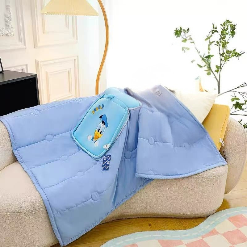 Disney Donald Duck 2-in-1 Pillow Blanket - Ultra Soft Plush Travel Quilt