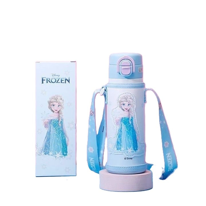 Disney Frozen Elsa Dual-Sipper Insulated Bottle - 460ml Leak-Proof Thermos
